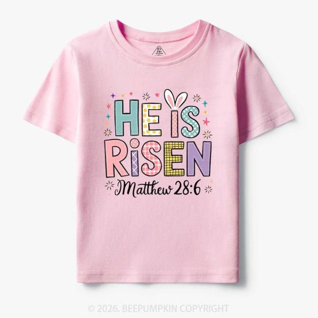 He is Risen Easter Joy Toddler&Kid's Tees