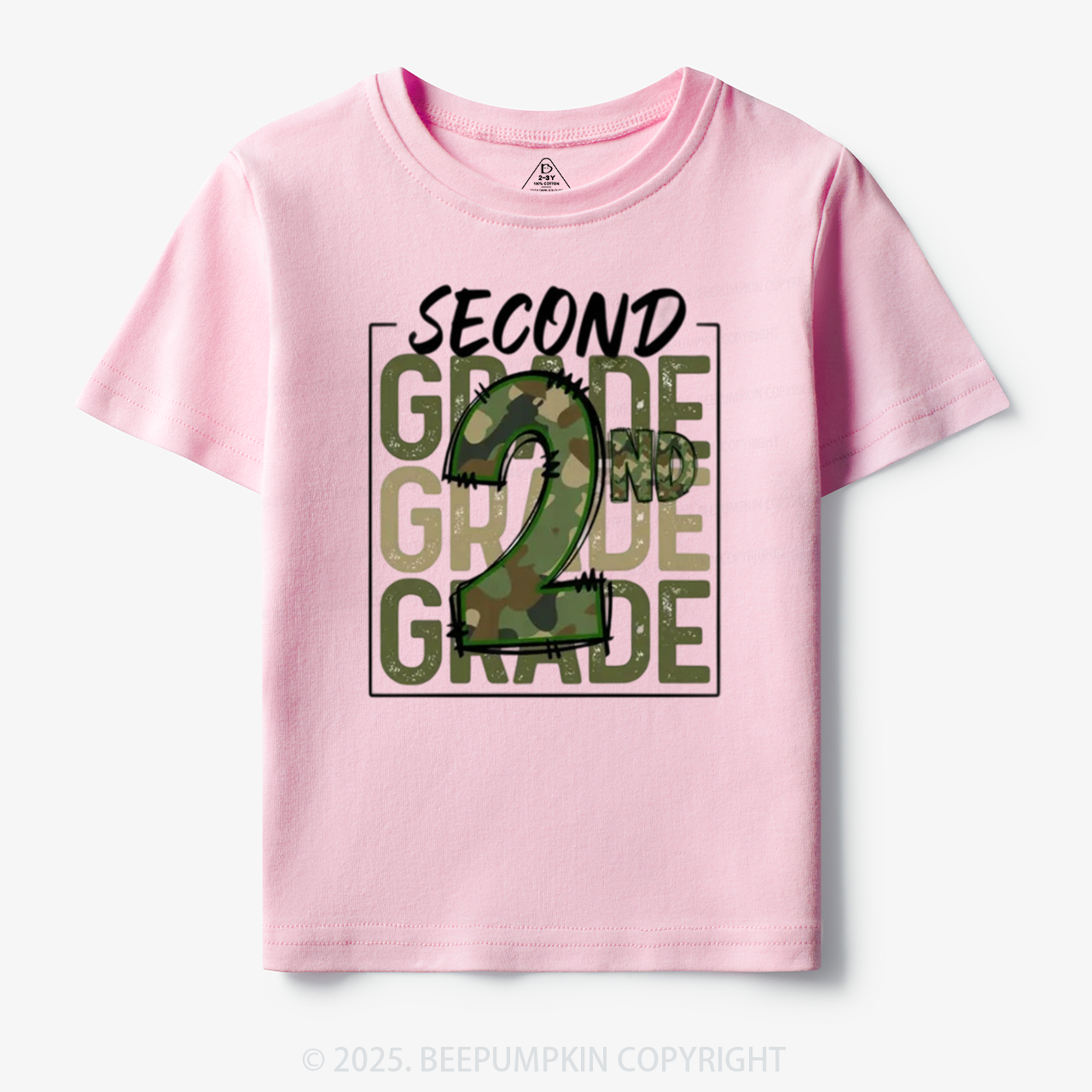 Personalized Camo Back to School Toddler&Kid's Tees Beepumpkin