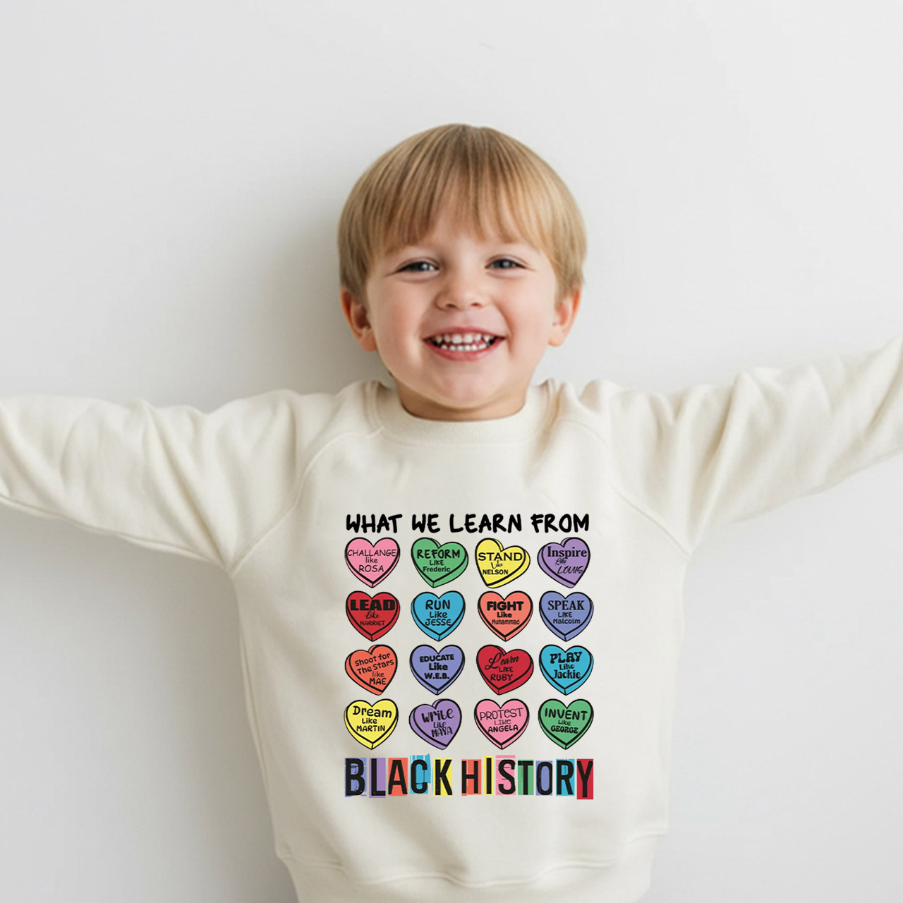 What We Learn From Black History Kid's Sweatshirt