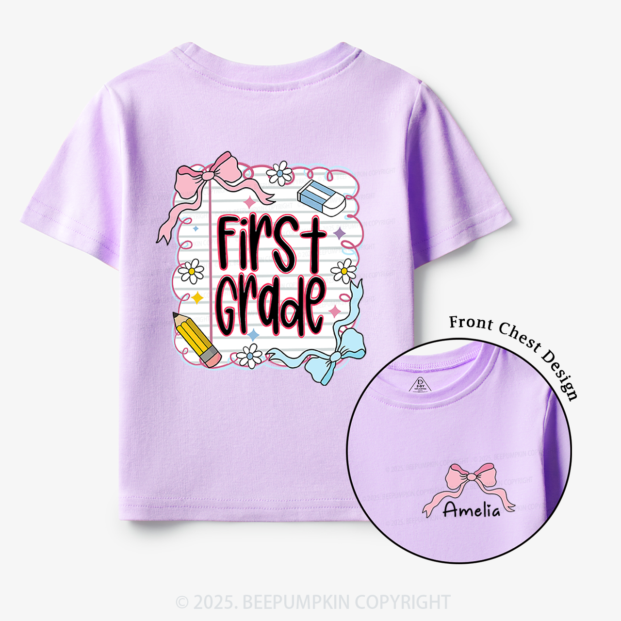Personalized Back To School Bundle Toddler&Kid's Tees Beepumpkin