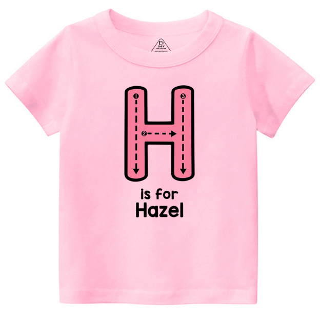 Personalized N Is For Name Tracing Alphabet Kids Shirts