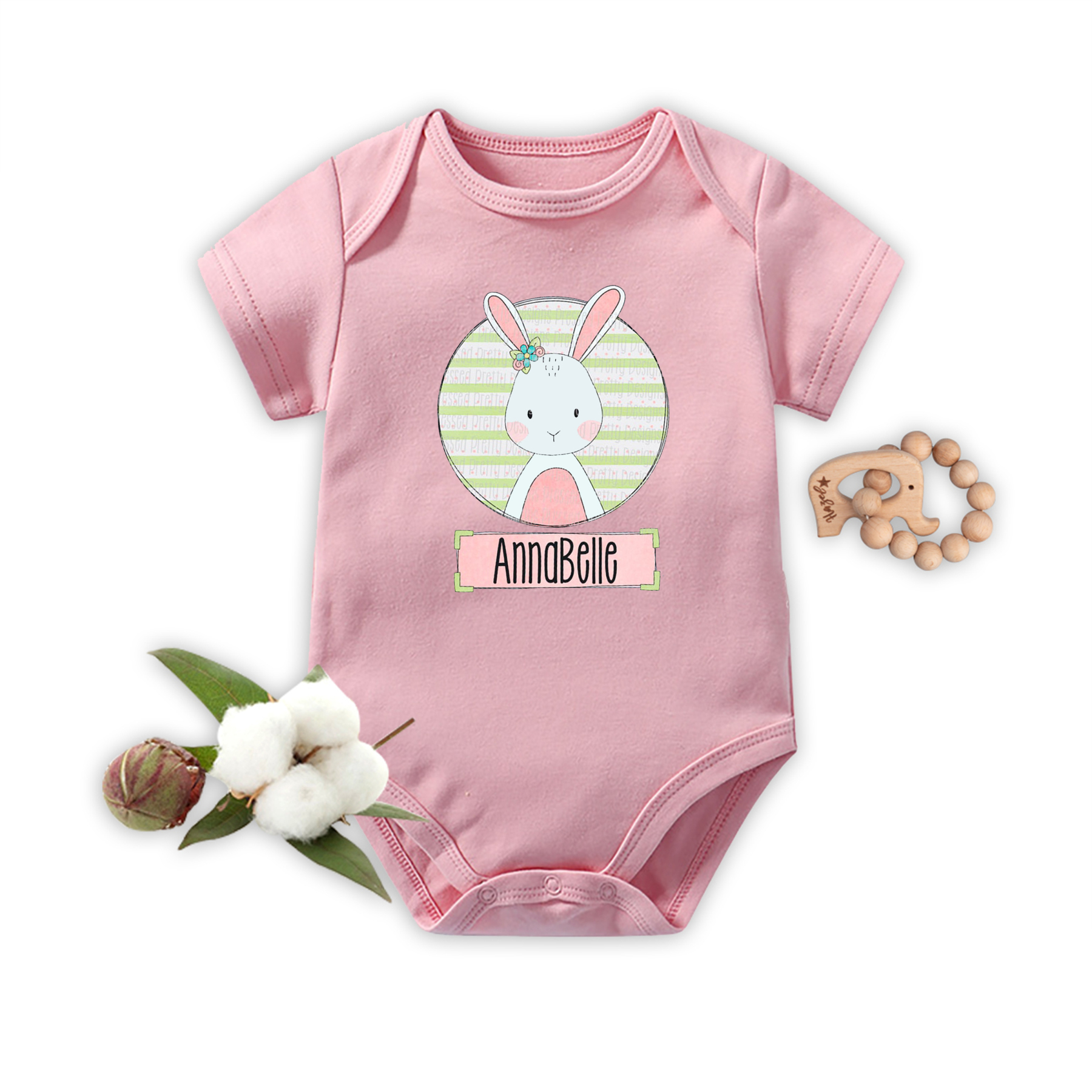 Personalized Boy&Girl Easter Baby Bodysuit