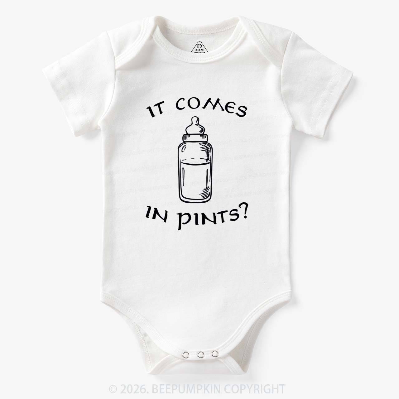 Milk by the Pint Funny Bodysuit