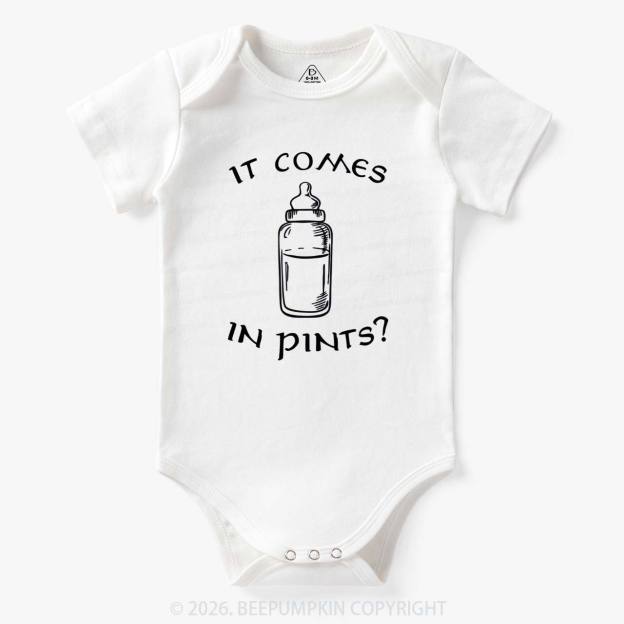 Milk by the Pint Funny Bodysuit