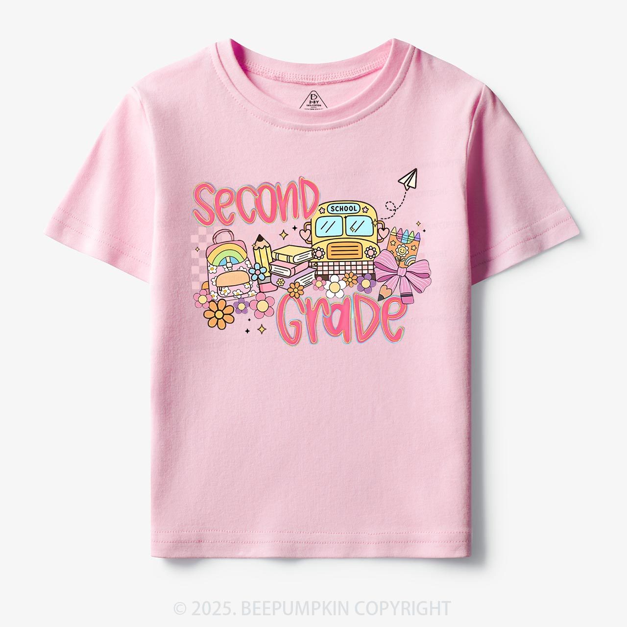 Personalized Happy School Journey Toddler&Kid's Tees Beepumpkin