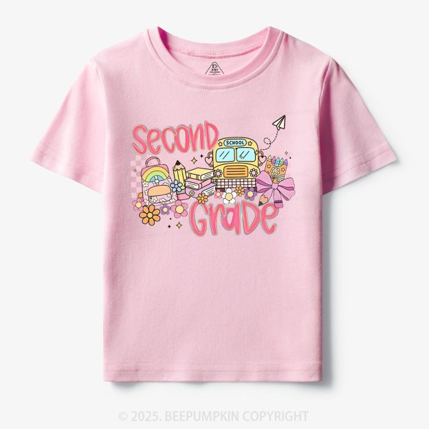 Personalized Happy School Journey Toddler&Kid's Tees Beepumpkin
