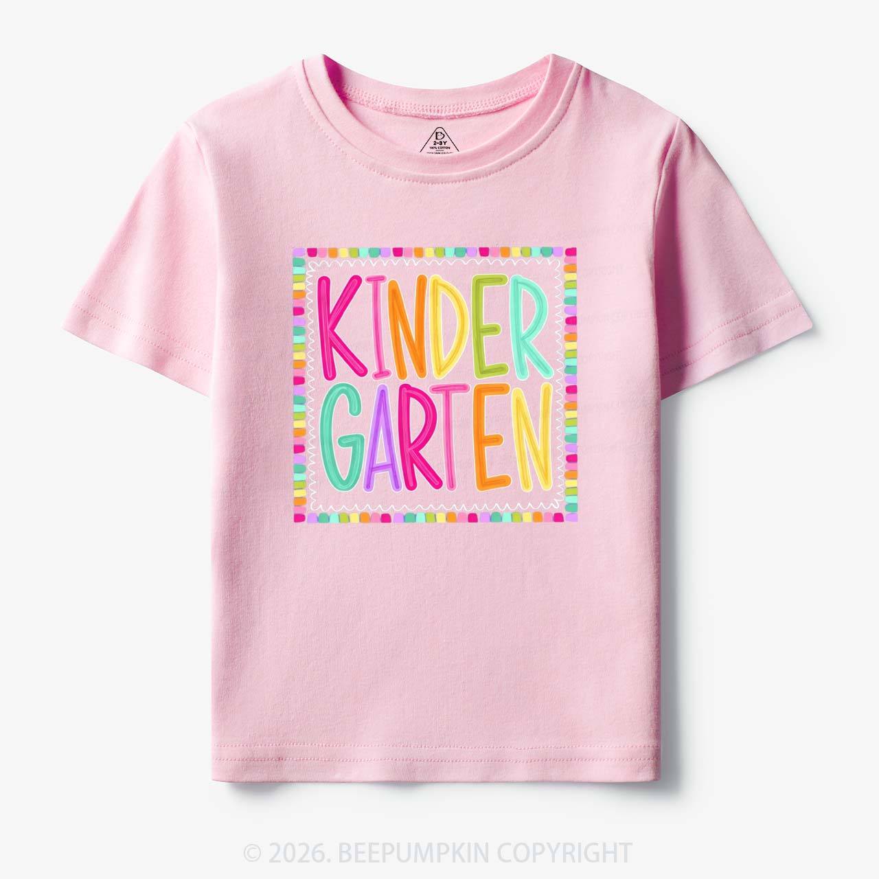 Color Pop Grade Level Back to School Toddler&Kid's Tees