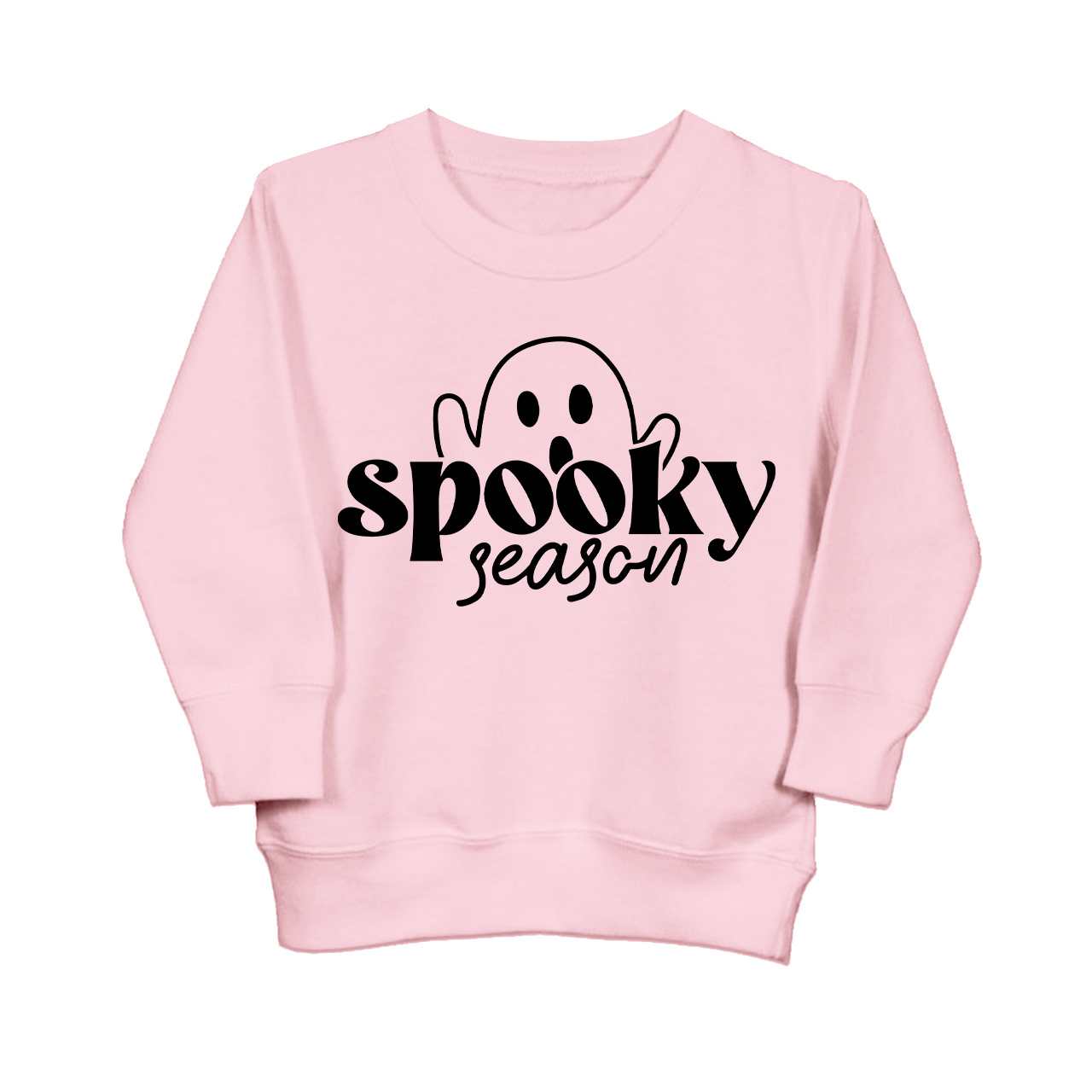 Halloween Cute Ghost Spooky Season Kids Sweatshirt