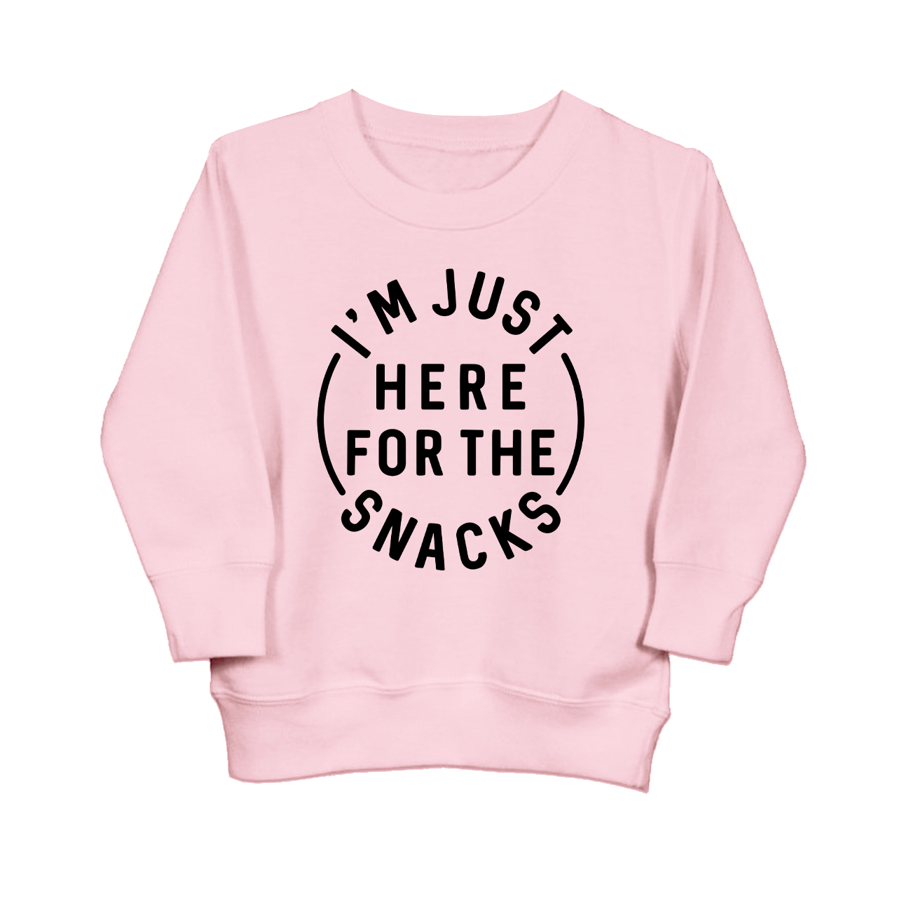 I'm Just Here For The Snacks Sweatshirt For Kids