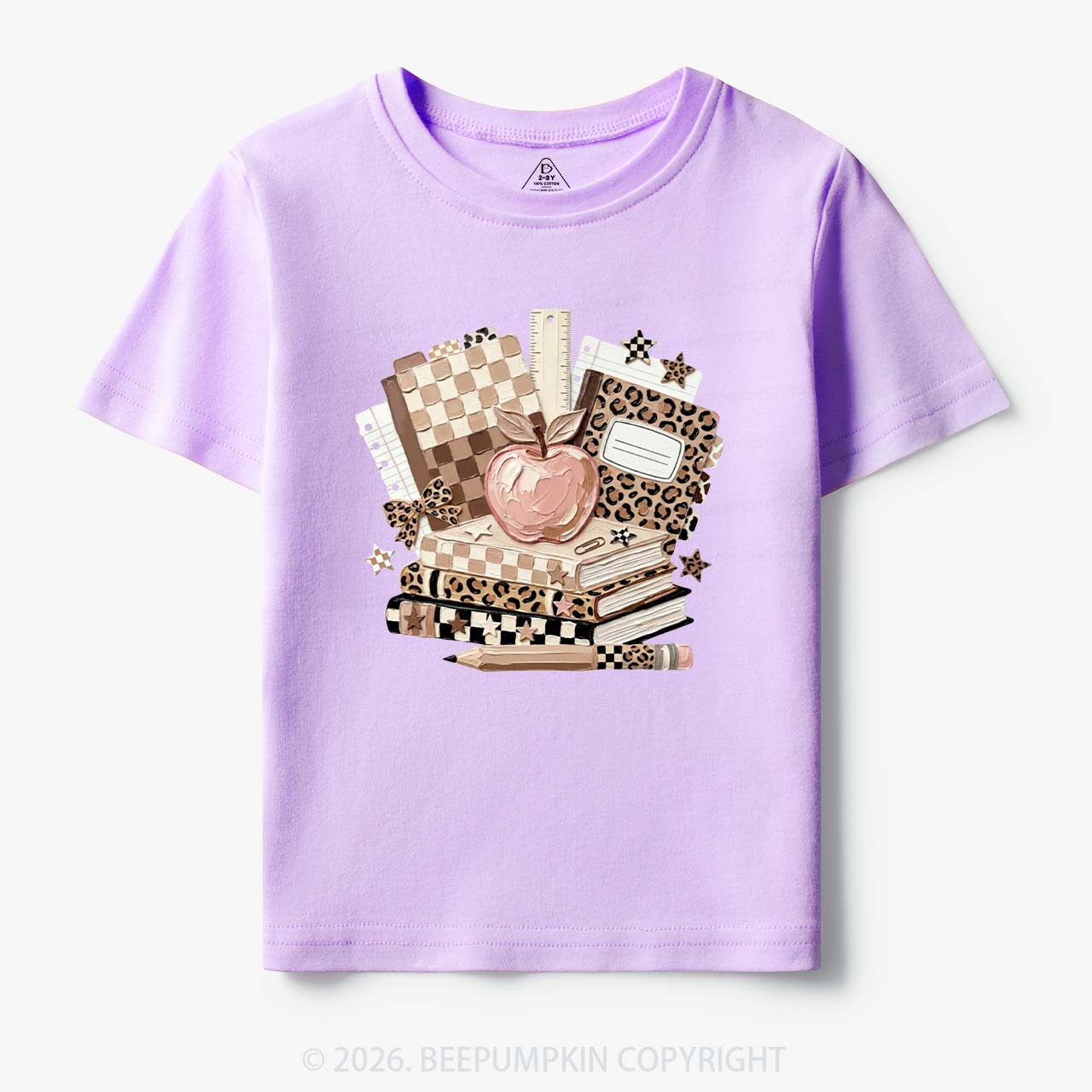 Checkered & Cheetah Back To School Toddler&Kid's Tees