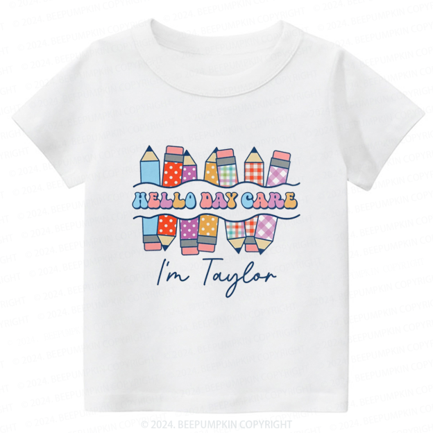 Personalized Hello Daycare Back To School Shirt 