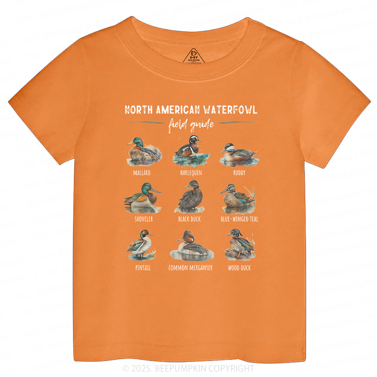 Ducks of North America Toddler&Kid's Tees Beepumpkin