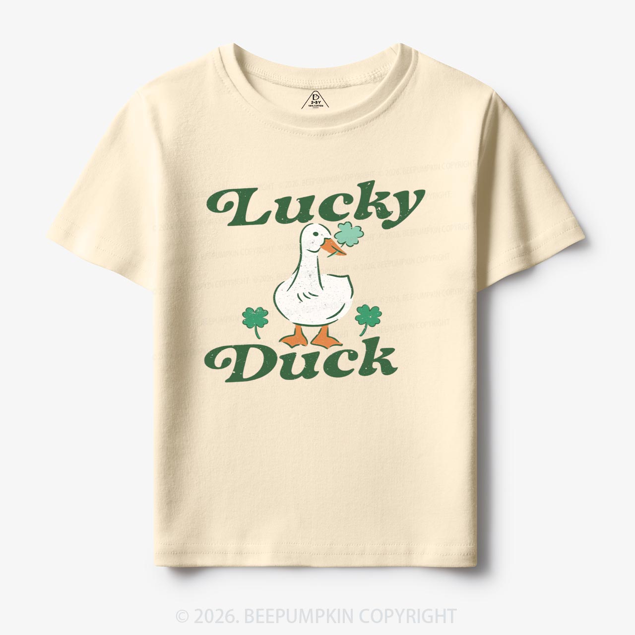 Lucky Duck St Patrick's Day Toddler&Kid's Tees Beepumpkin