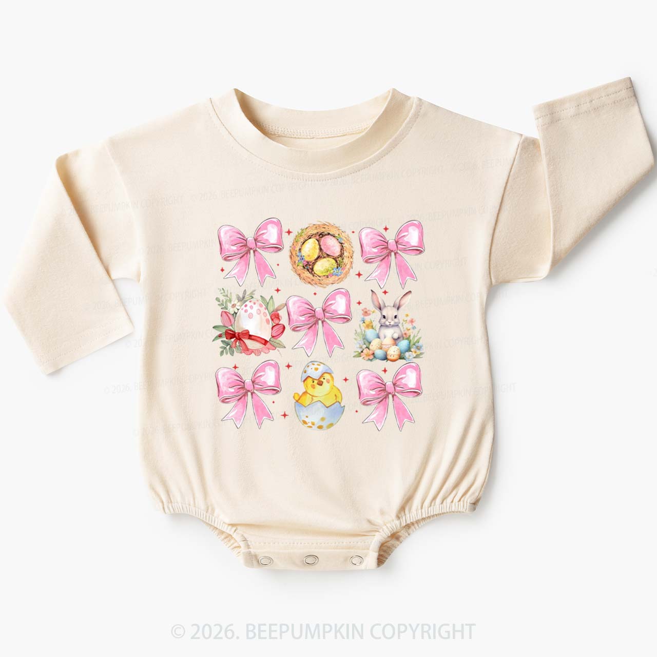 Bloom & Bunny Delight Baby Bubble Romper