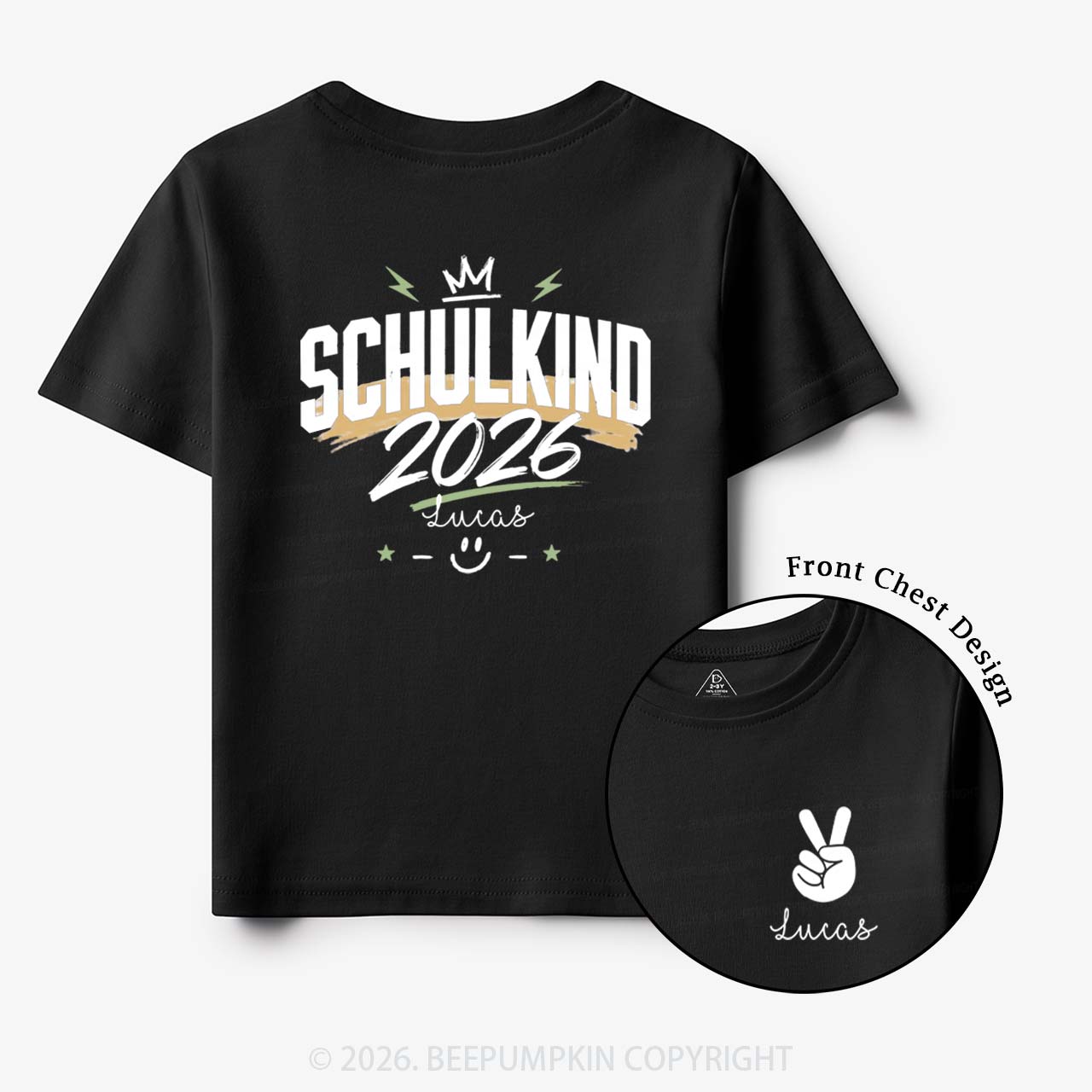 Personalized I'm a Schoolchild Toddler&Kid's Tees