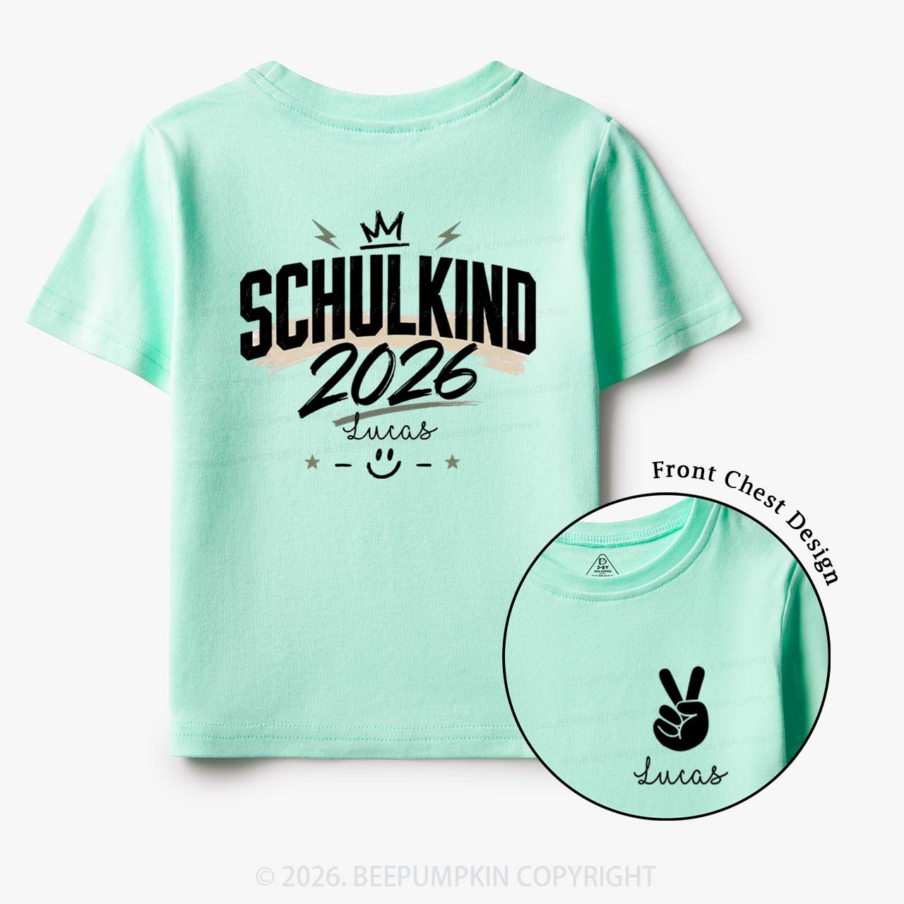 Personalized I'm a Schoolchild Toddler&Kid's Tees
