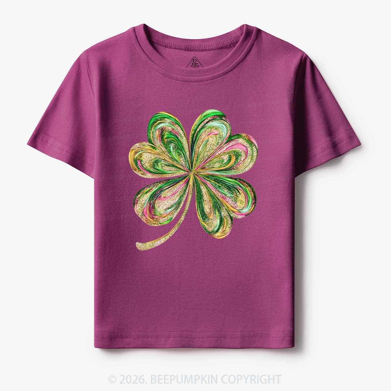 Retro Lucky Shamrock St Patrick's Day Toddler&Kid's Tees Beepumpkin