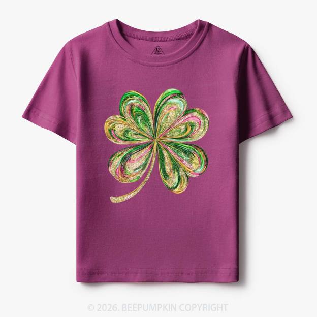Retro Lucky Shamrock St Patrick's Day Toddler&Kid's Tees Beepumpkin