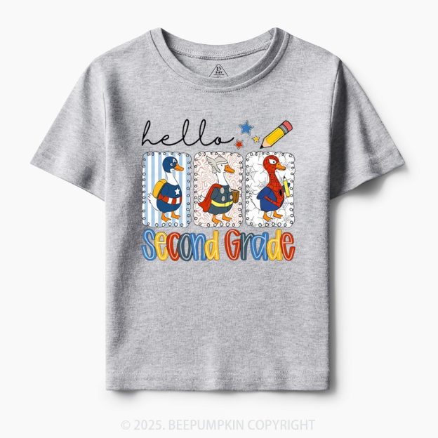 Personalized Hello School Toddler&Kid's Tees Beepumpkin
