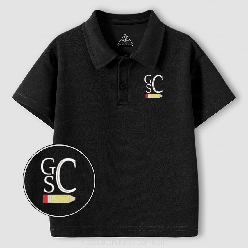 Personalized Book Monogram Design Toddler&Kid's Polo Shirt Beepumpkin