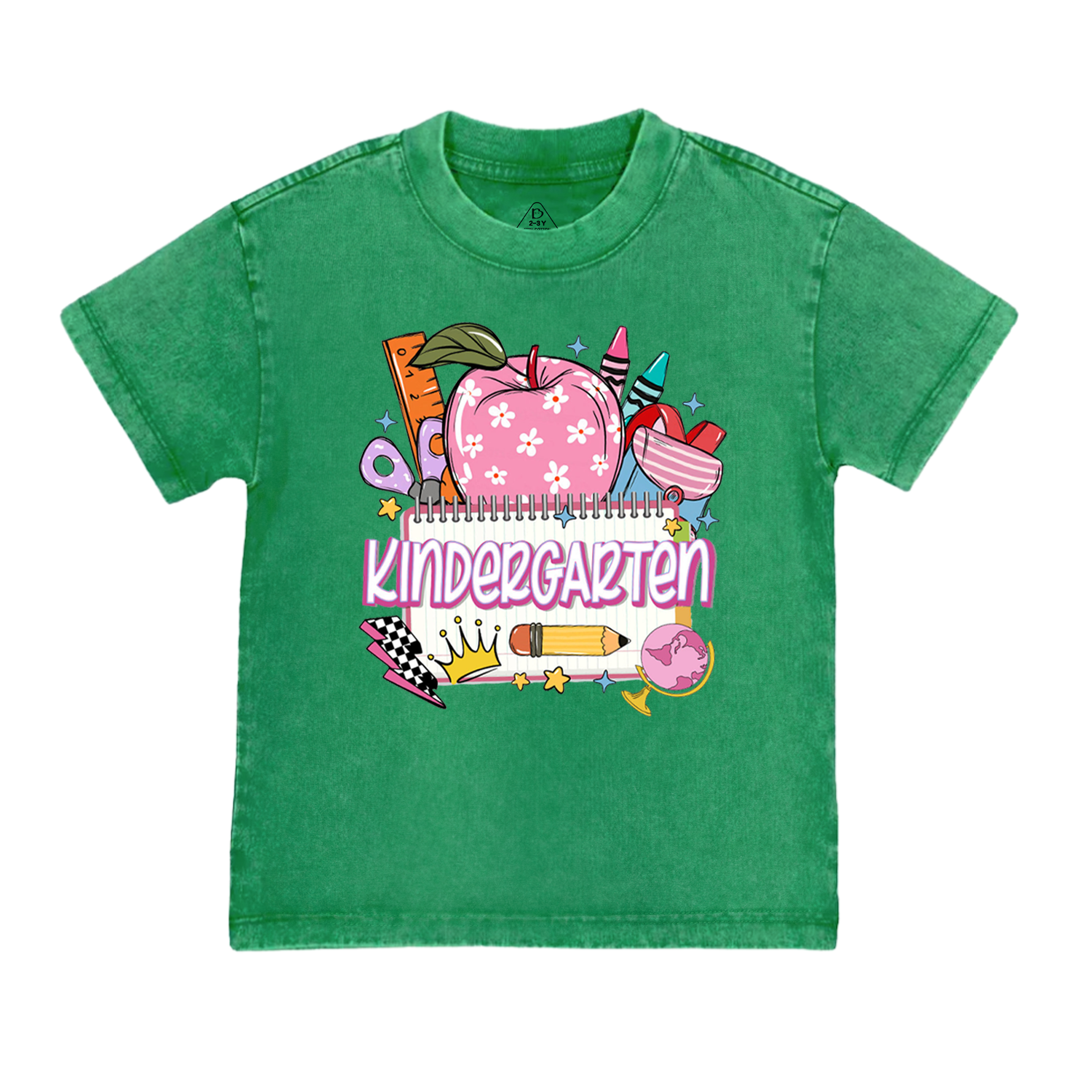 Personalized Retro Back To School Toddler&Kids Washed Tees