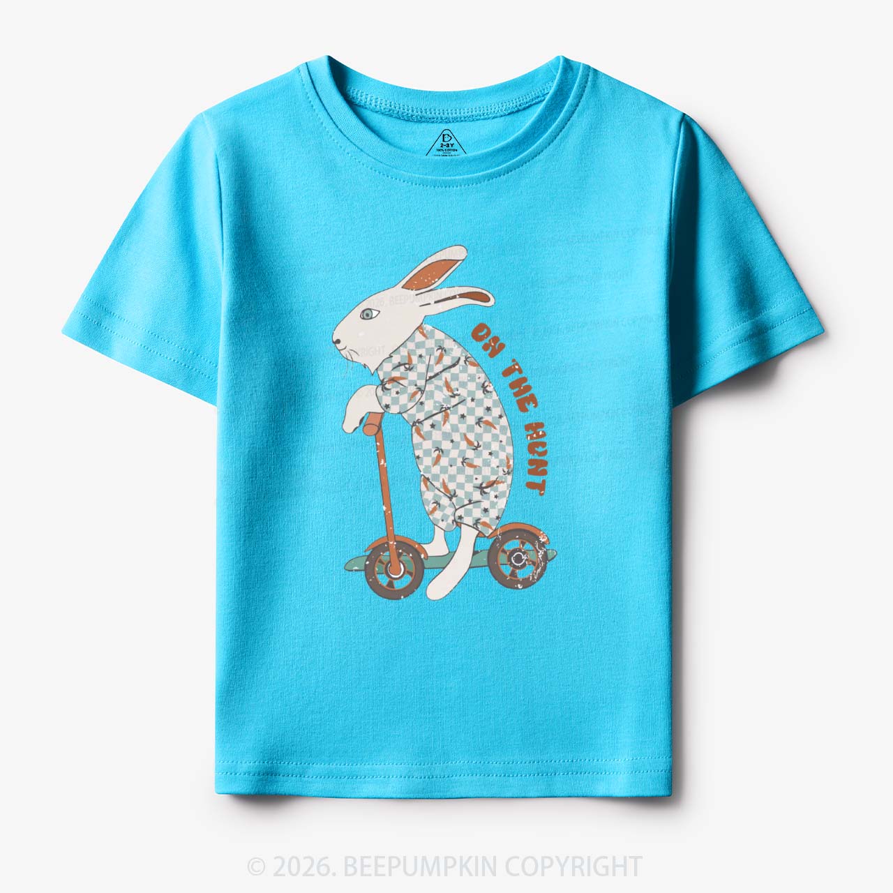 Bunny Scooter On The Hunt For Easter Eggs Toddler&Kid's Tees