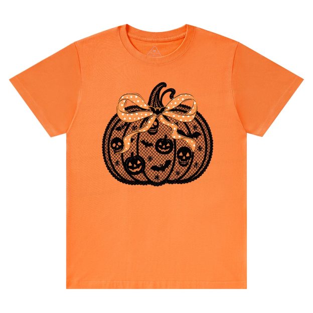 Black Lace pumpkin Halloween T-Shirts Beepumpkin