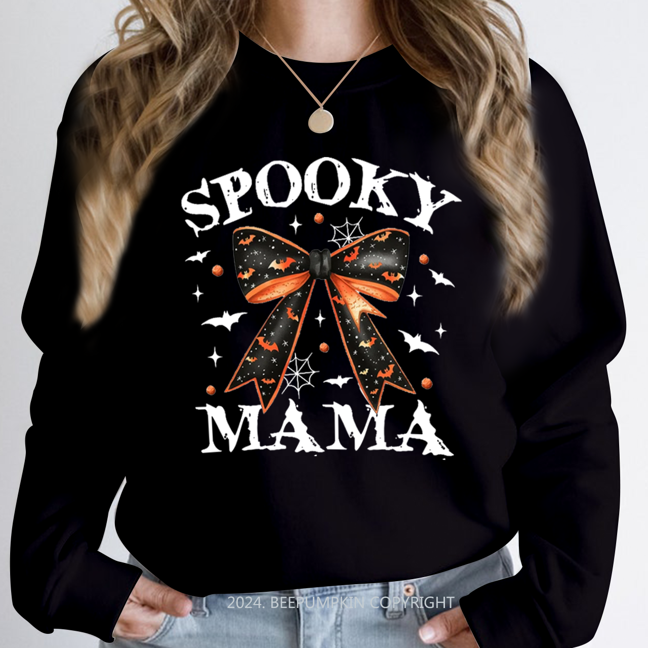 Halloween Spooky Mama Sweatshirt For Mama