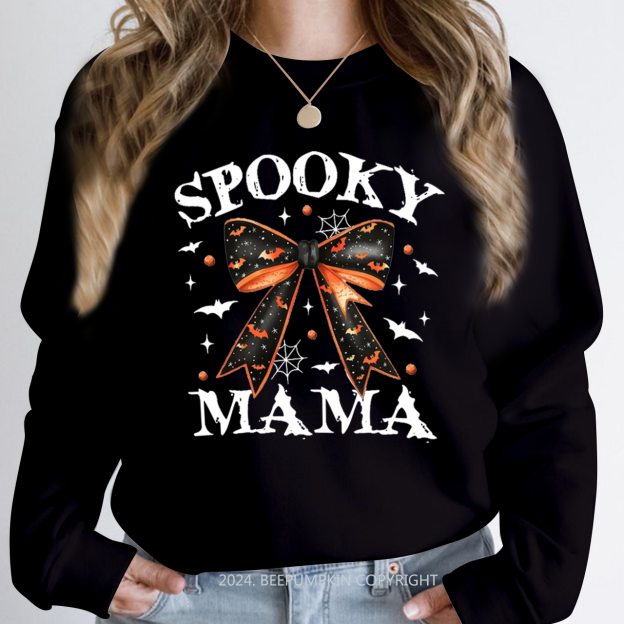 Halloween Spooky Mama Sweatshirt For Mama