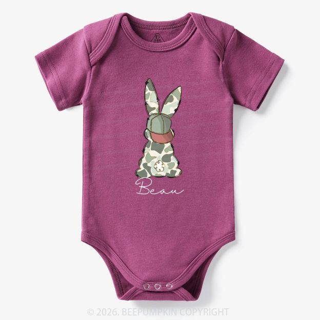 Personalized Floral Easter Bunny Bodysuit