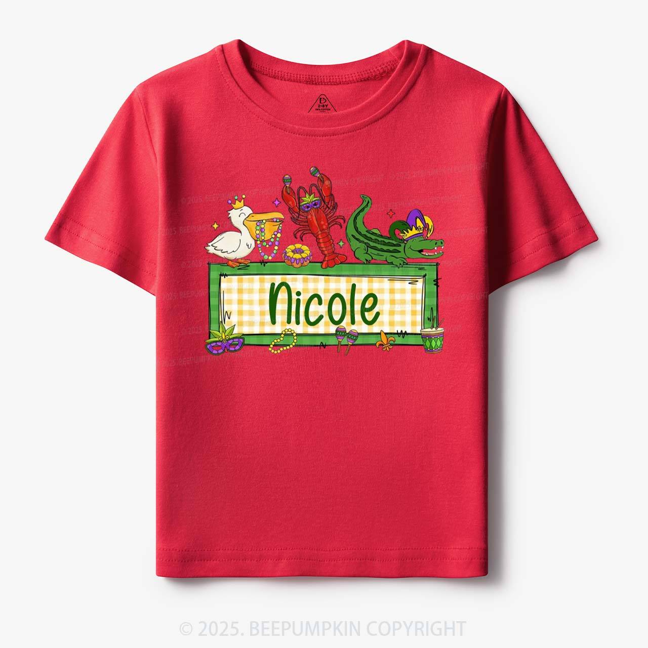 Personalized Tiny Parade Nameset Toddler&Kid's Tees Beepumpkin