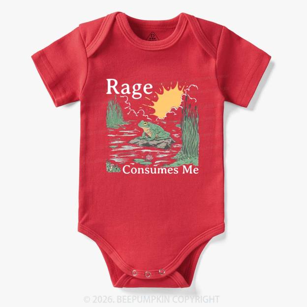 Rage Consumes Me Frog Bodysuit