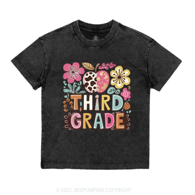 Personalized Apple Blossoms Toddler&Kids Washed Tees