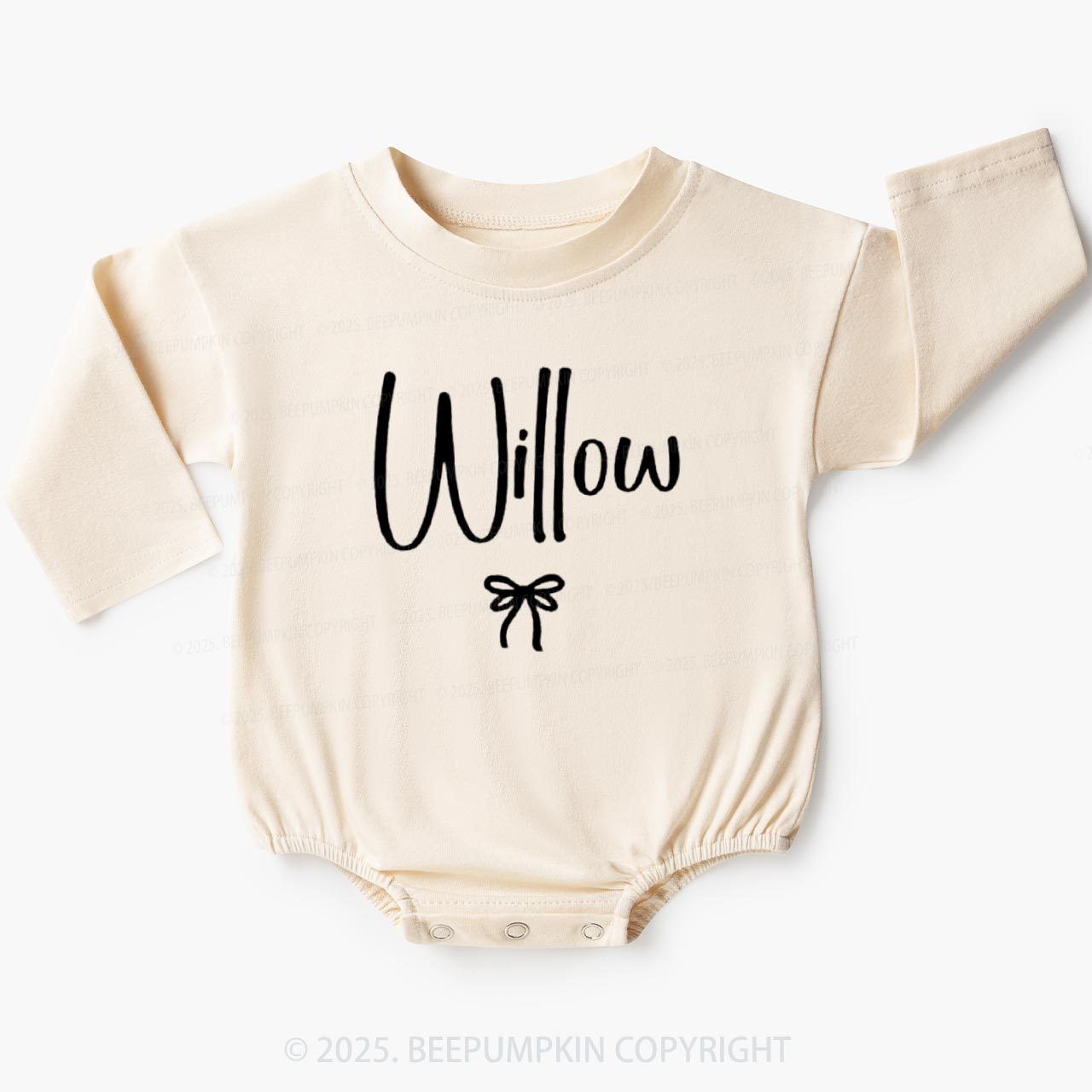 Personalized Name Baby Bubble Romper Beepumpkin