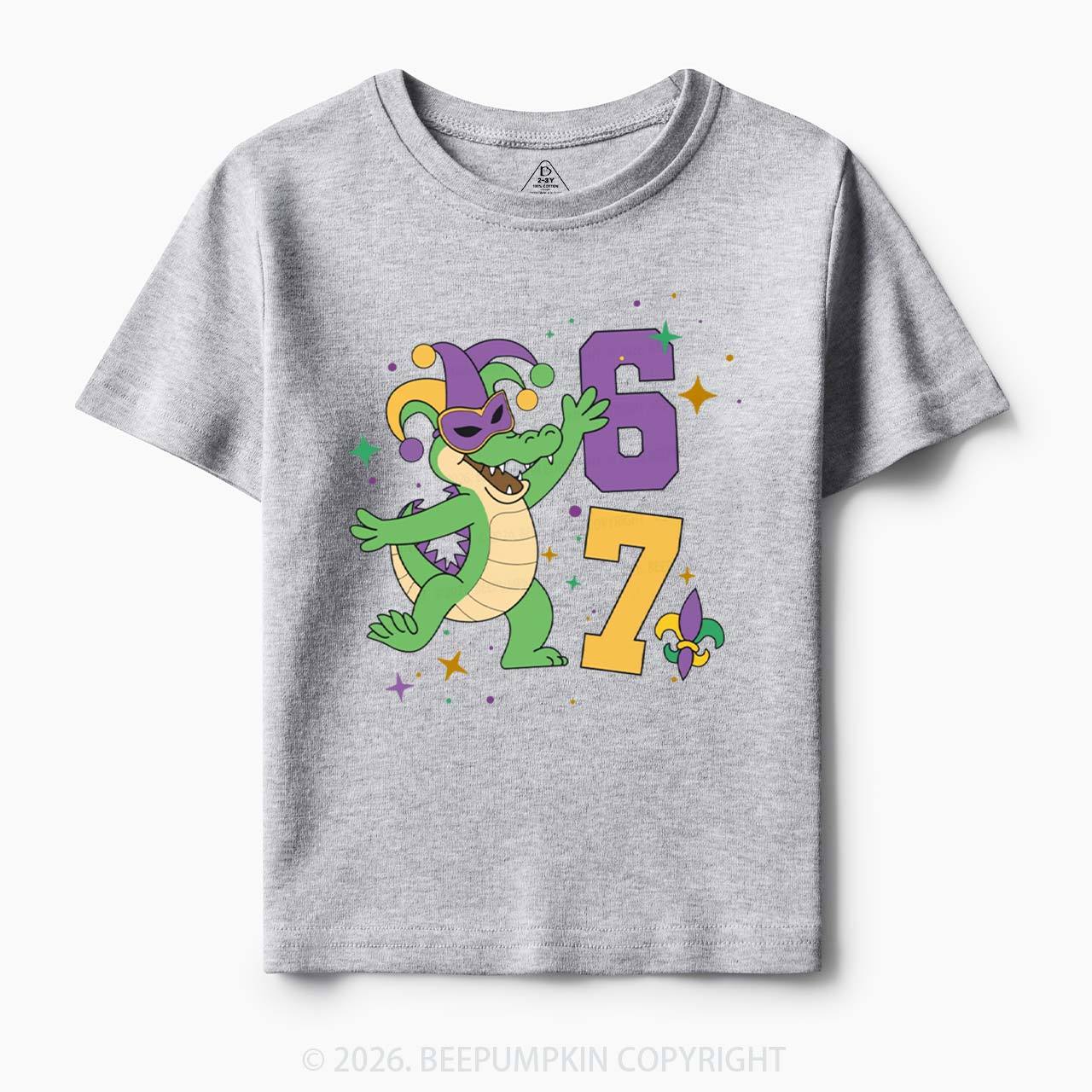 Mardi Gras Alligator 67 Toddler&Kid's Tees Beepumpkin