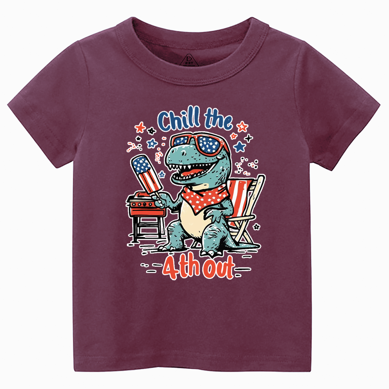 Chill The 4th Out Toddler&Kid's Tees Beepumpkin 