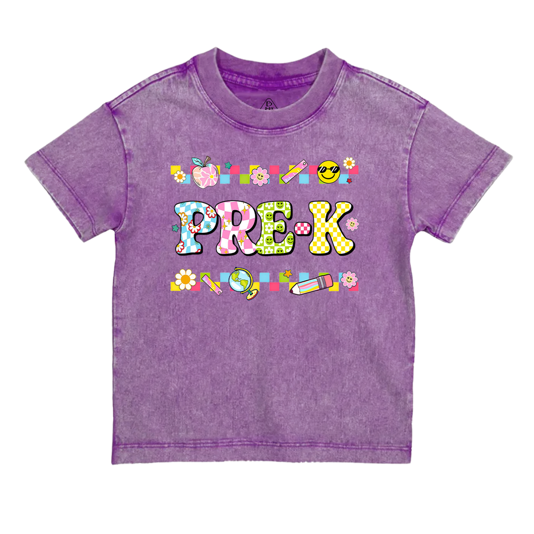 Personalized Preppy Back To School Bundle Toddler&Kids Washed Tees