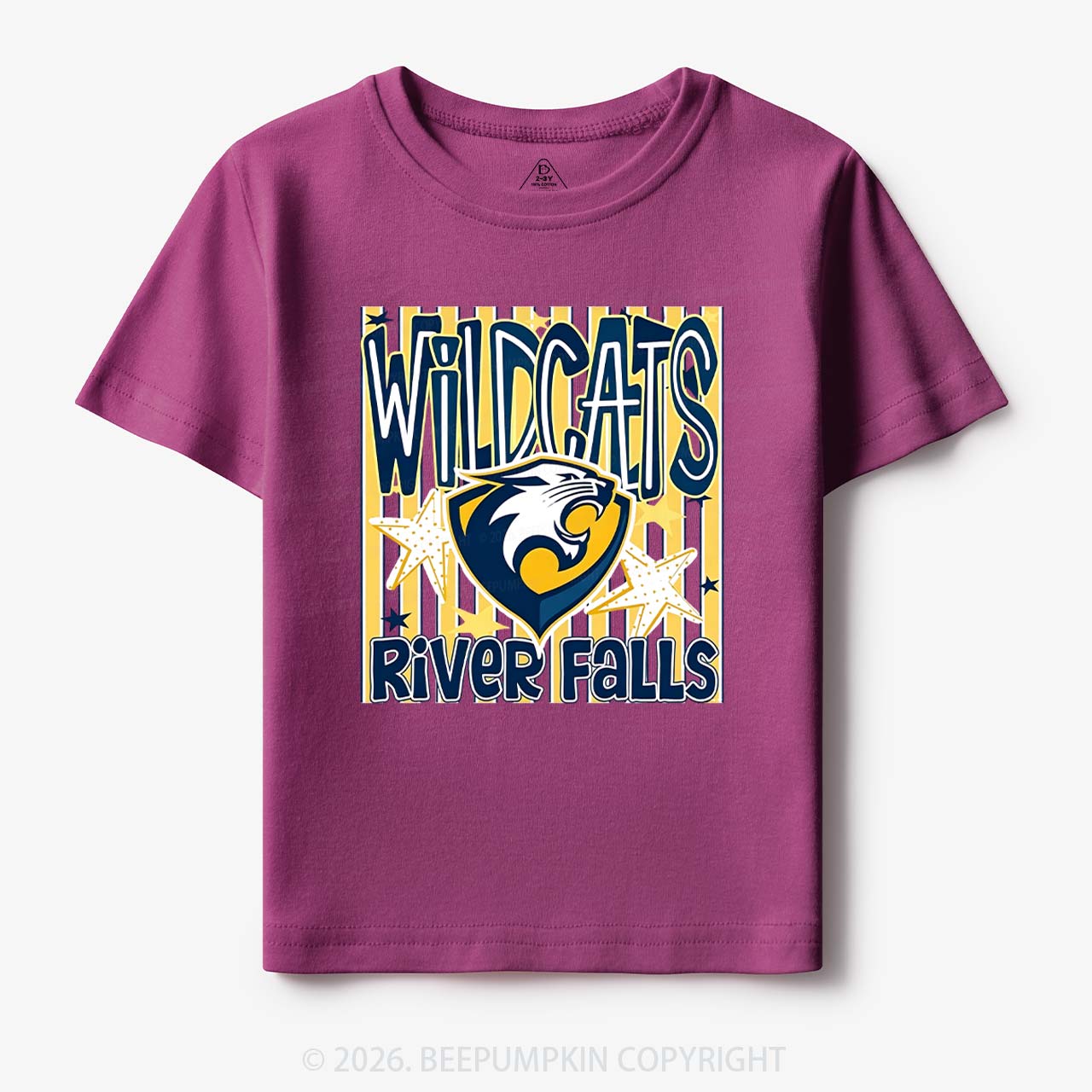 Personalized School Name Mascot Team Spirit Toddler&Kid's Tees