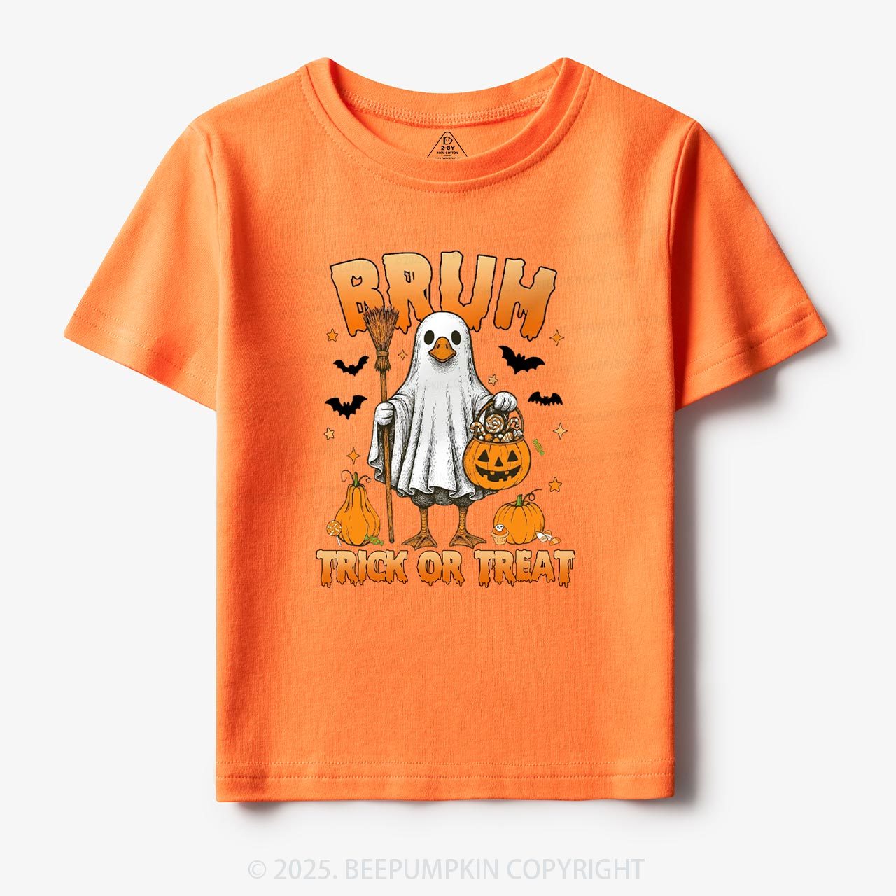 Boo Ghost Goose Bruh Toddler&Kid's Tees Beepumpkin