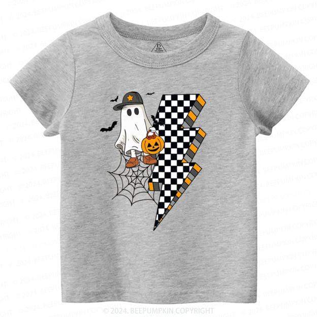 Retro Cute Ghost Halloween Pumpkin Toddler&Kids Tees 