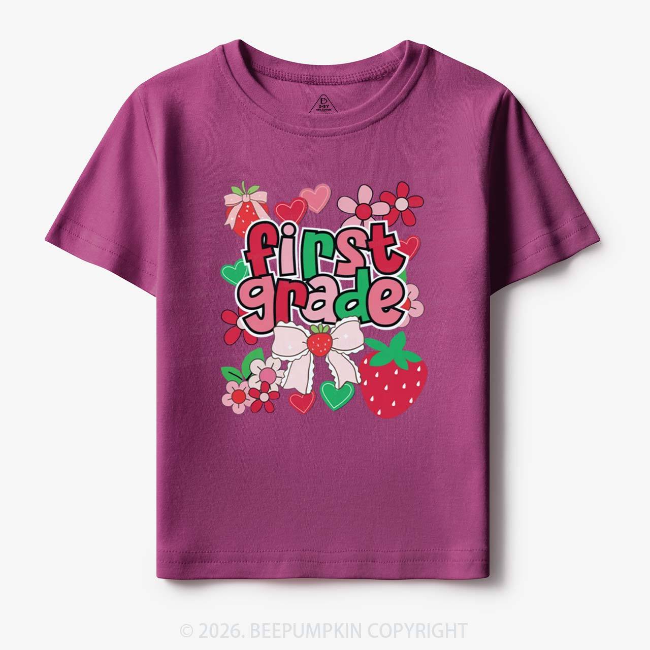 First Grade Strawberries Back to School Toddler&Kid's Tees