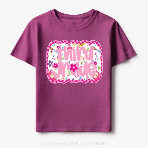 Personalized Pink School Magic Toddler&Kid's Tees Beepumpkin