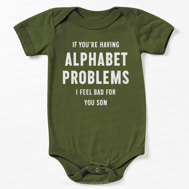 Alphabet Problems Bodysuit For Baby
