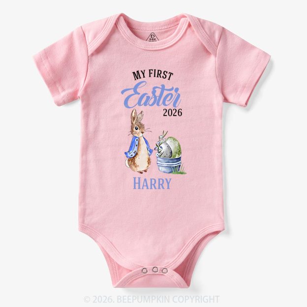 Personalized Little Bunny’s First Easter Baby Bodysuit