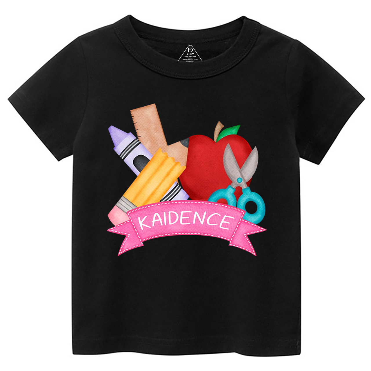 Personalized Stationery Apple Back To School Toddler Shirts