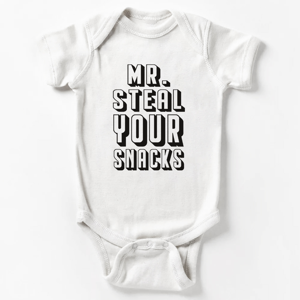 Mr Steal Your Snacks Bodysuit For Baby
