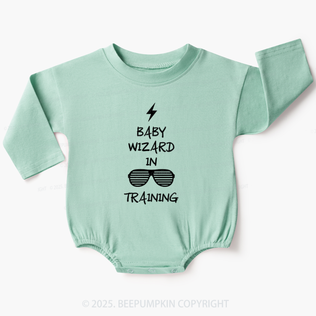 Baby Wizard In Training Baby Bubble Romper Beepumpkin