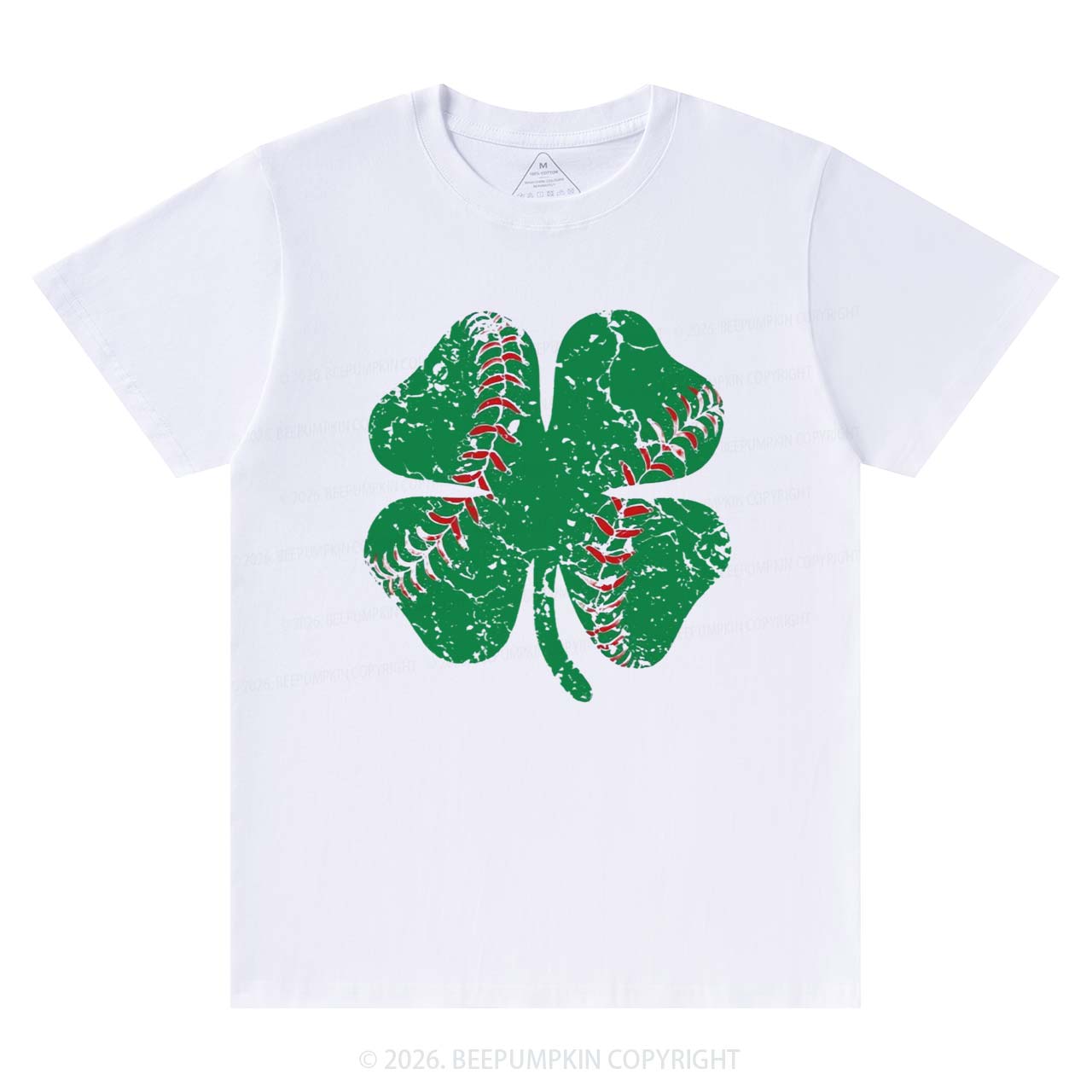Baseball Shamrock St Patrick's Day T-Shirts Beepumpkin