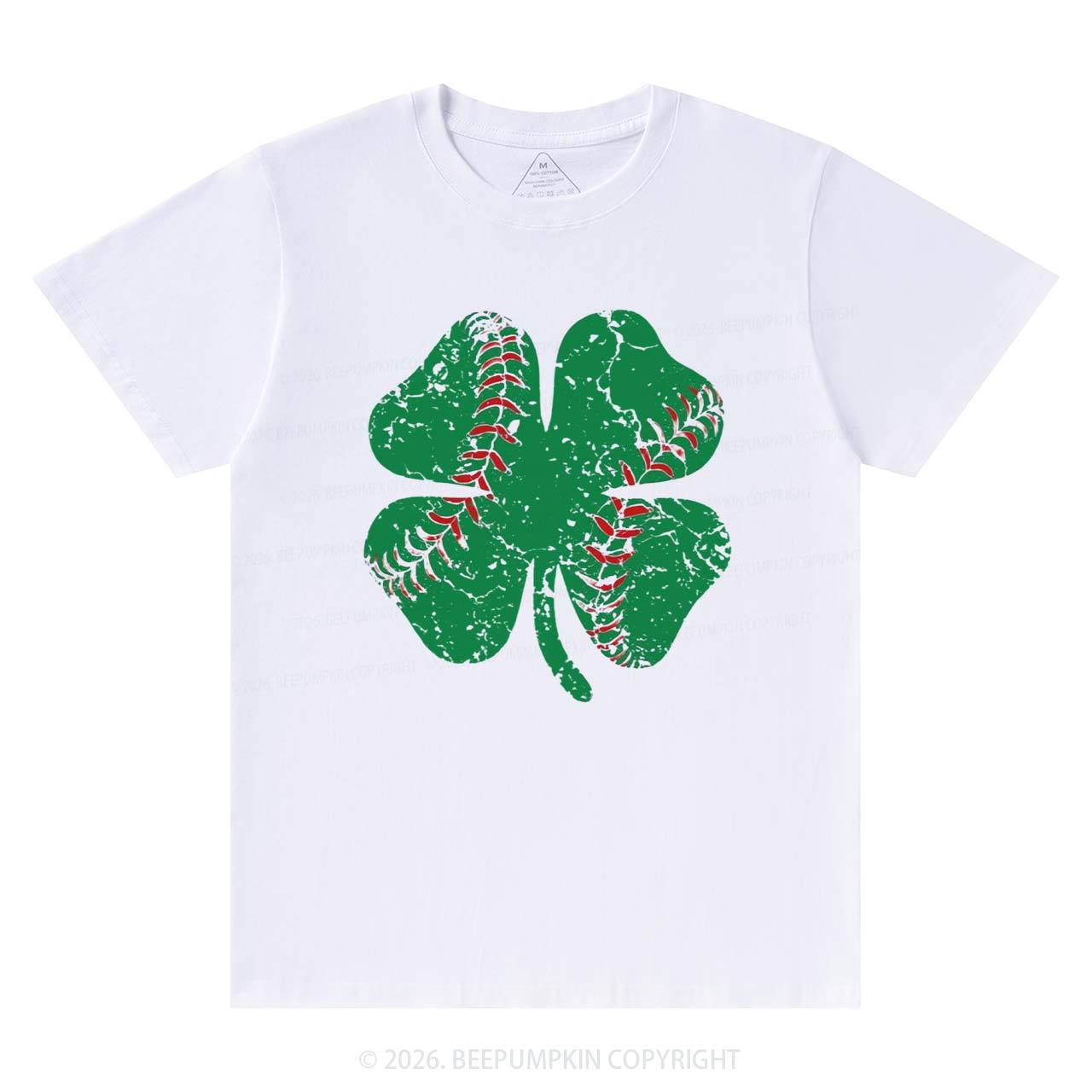 Baseball Shamrock St Patrick's Day T-Shirts Beepumpkin