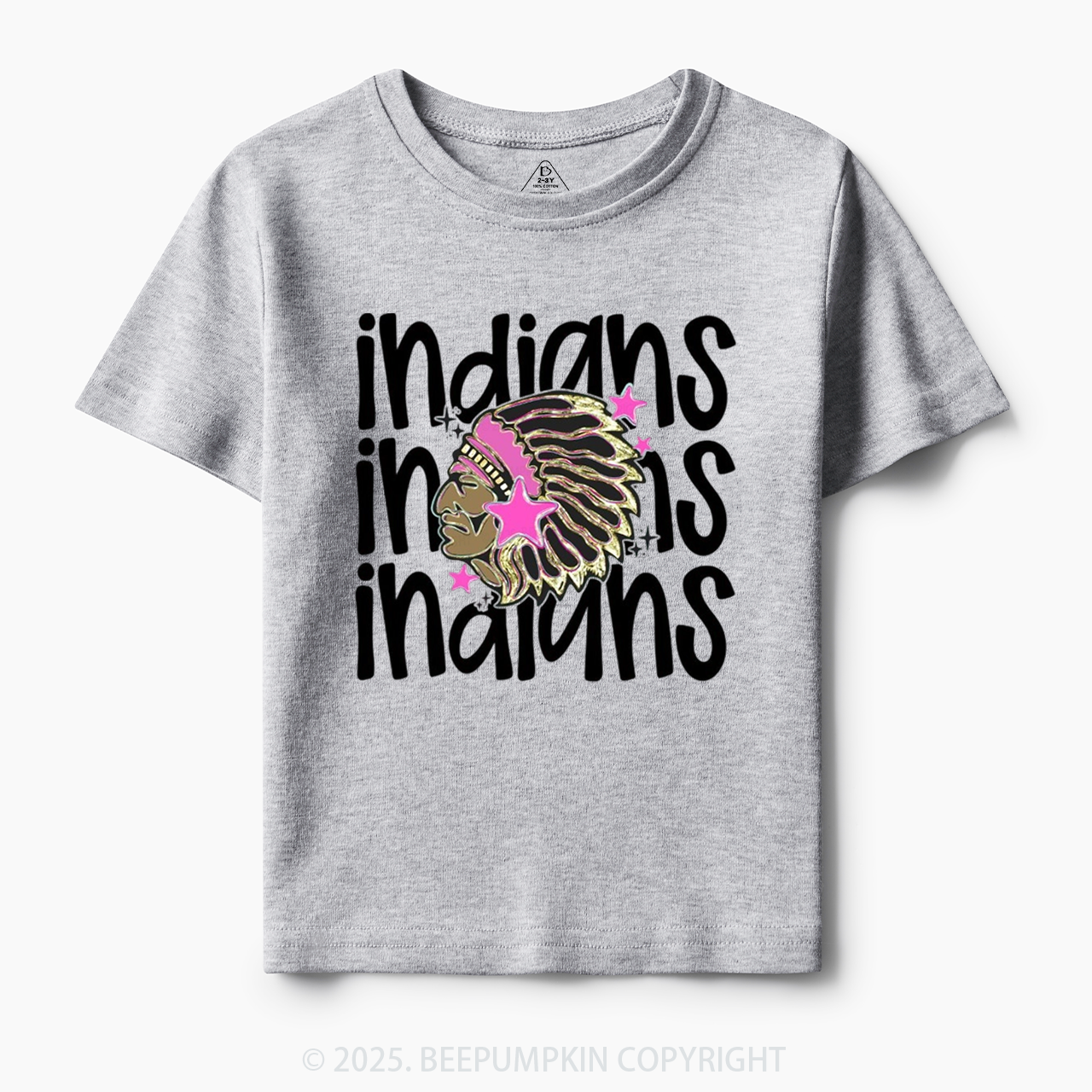 School Mascot Indians Toddler&Kid's Tees Beepumpkin